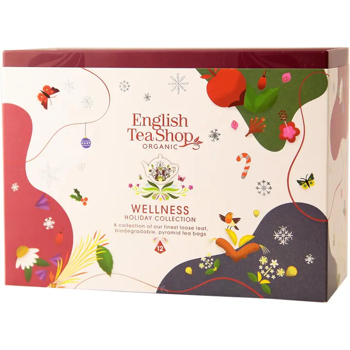 English Tea Shop Luomu Holiday Wellness teelajitelma 12 pss 24 g