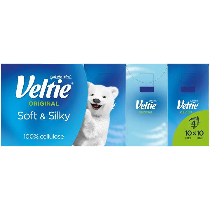 Veltie nenäliina Original 10x10 kpl