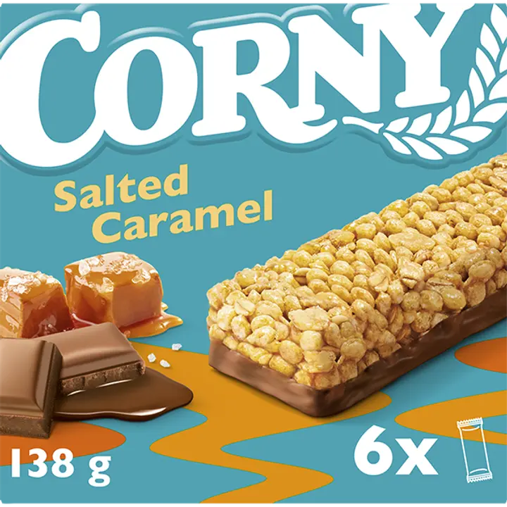 Corny Salted Caramel välipalapatukka 6x23g