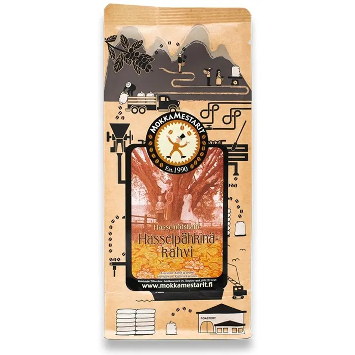 Mokkamestarit 200g Hasselpähkinä kahvipapu