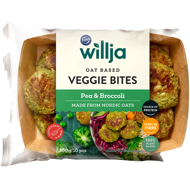 Fazer Willja Veggie Bites Pea & Broccoli 200g