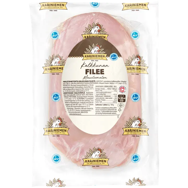 Kariniemen Kalkkunan filee maustamaton n. 1,1 kg