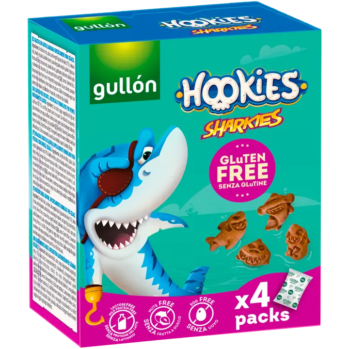 Gullón Hookies sharkies (4x40g)160g Gluteeniton