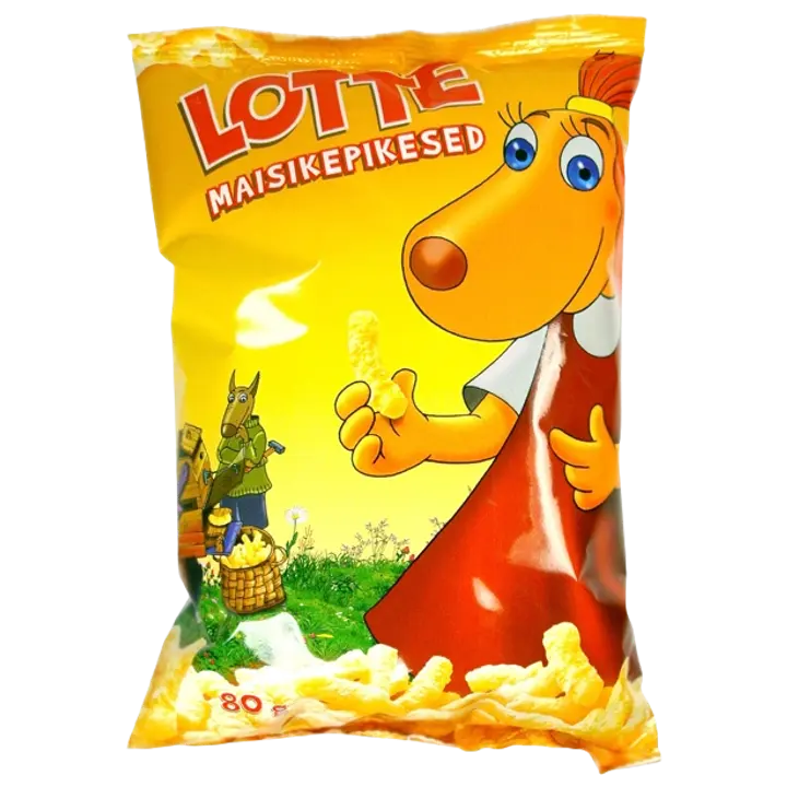 Lotte magusad glasuuritud maisipulgad 80 g