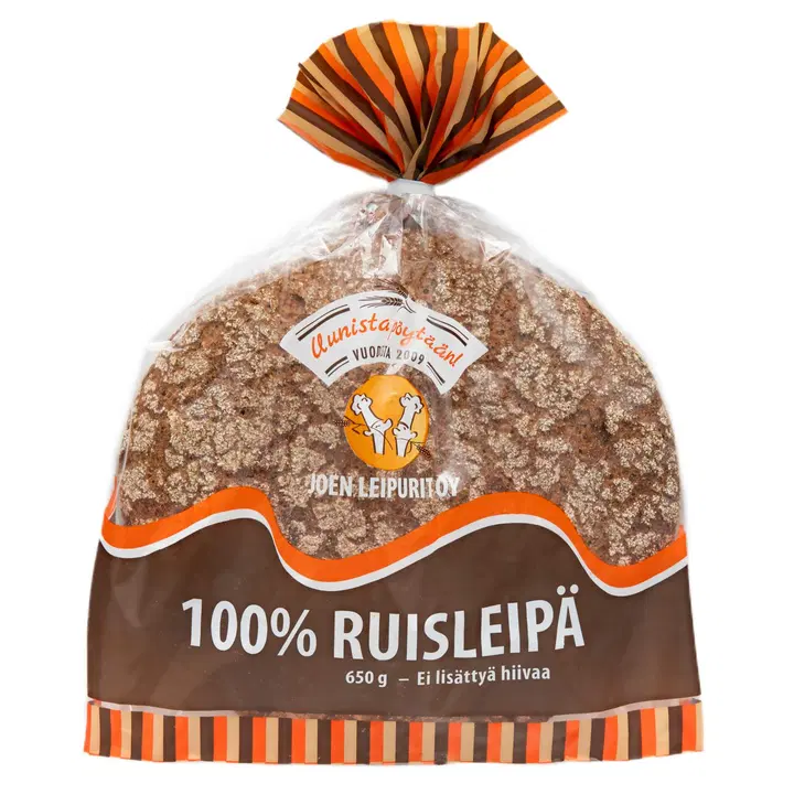 Joen Leipurit 100 % Ruisleipä 650 g, hiivaton