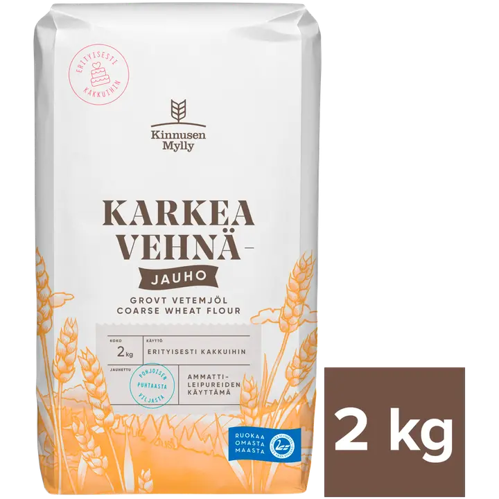 Kinnusen Mylly Karkea vehnäjauho 2 kg