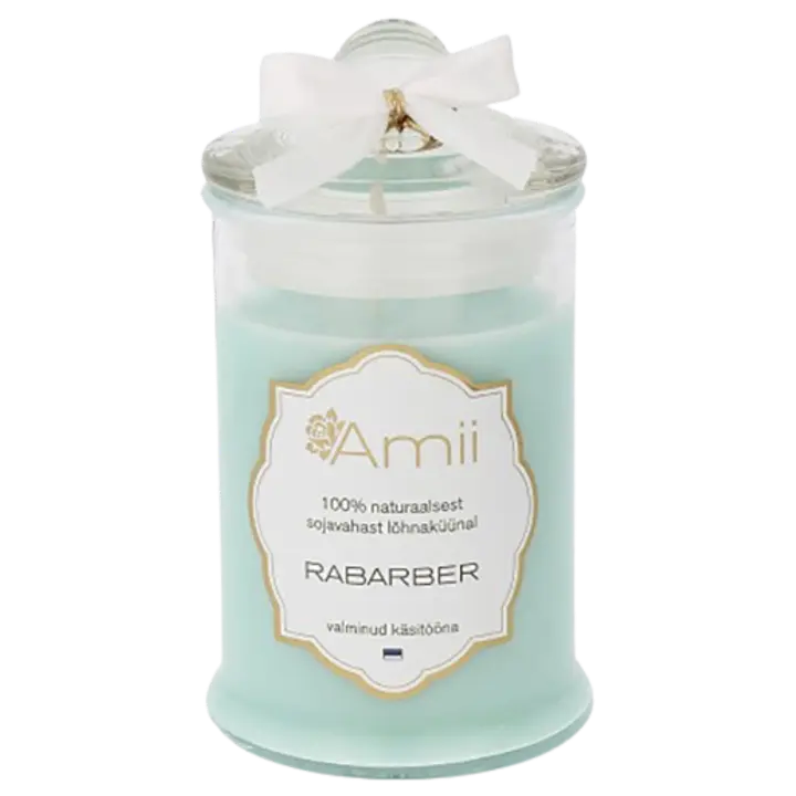 Amii sojavahast lõhnaküünal Rabarber 110g
