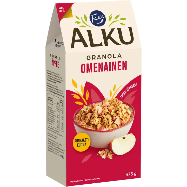 Fazer Alku Omenainen kauragranola 375 g