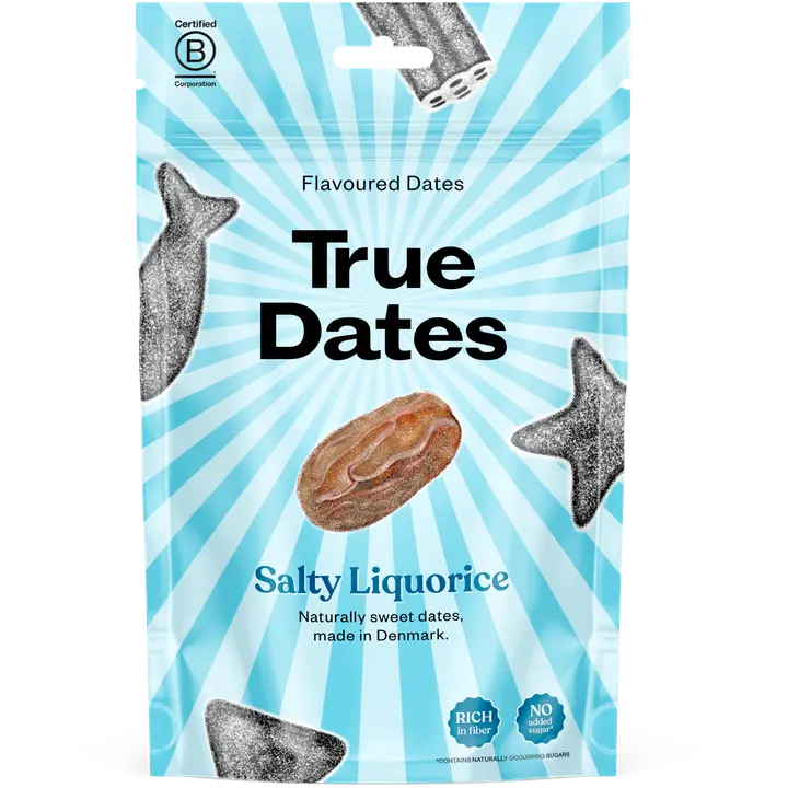 True Dates Suolaisen lakritsin makuinen taateli 100g