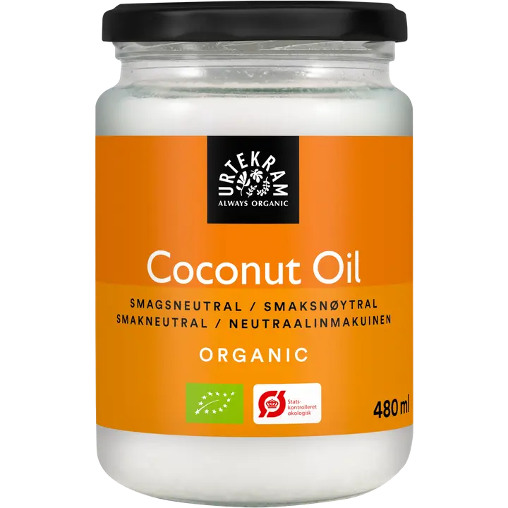 URTEKRAM Luomu Neutraalinmakuinen Kookosöljy 480ml