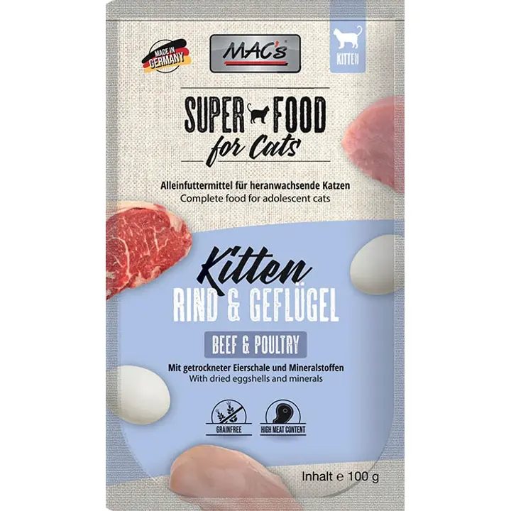 Mac´s kissanpennun märkäruoka nauta 100g