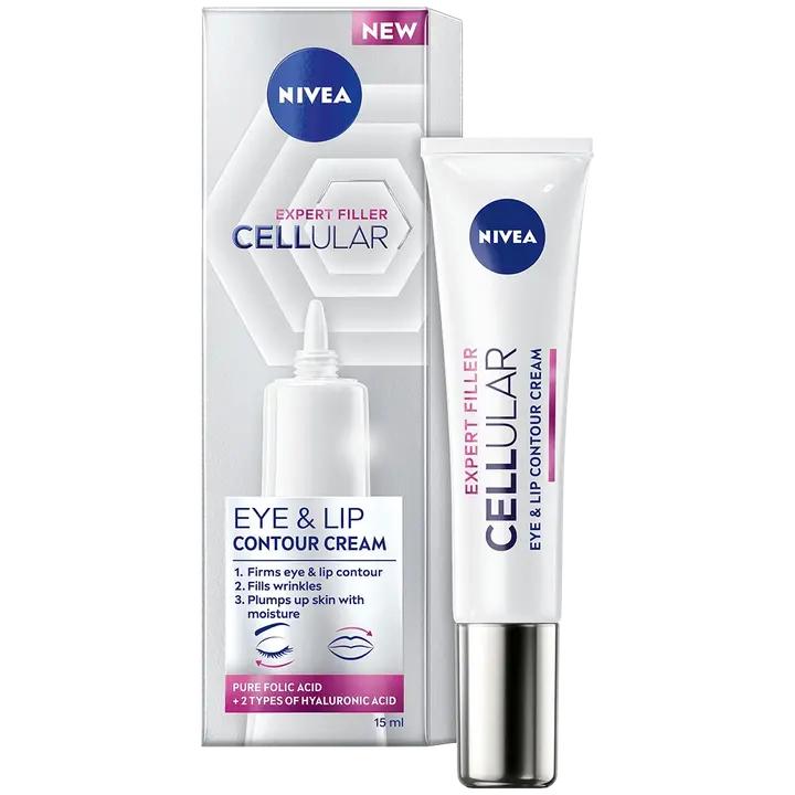 NIVEA 15ml Cellular Expert Filler Eye & Lip Contour Cream -silmänympärysvoide