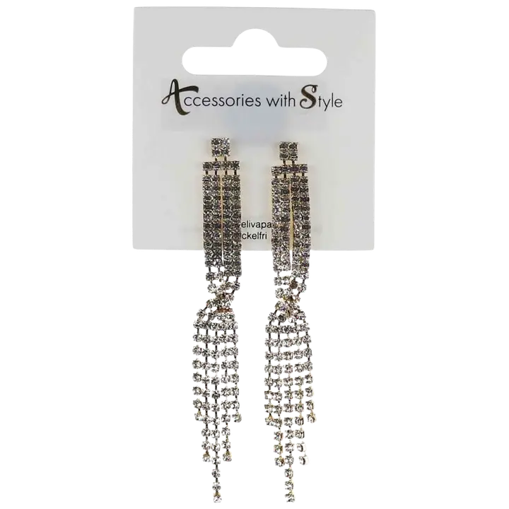 Kõrvarõngad rippuvad kividega kuldne