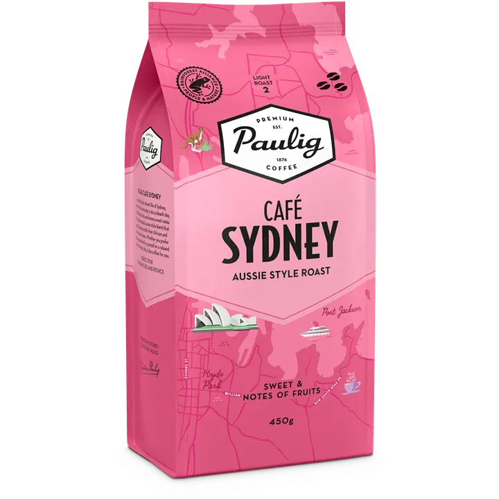 Paulig Café Sydney kahvi kahvipapu 450g