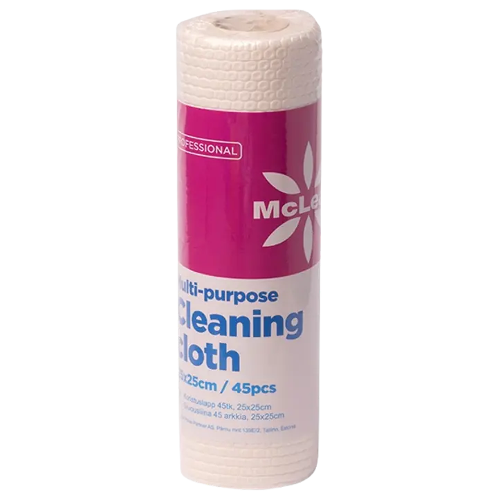 McLean puhdistusliina rullalla 25x25cm 45kpl
