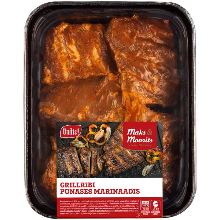 Maks&Moorits Grillribi punases marinaadis ca 1,3kg