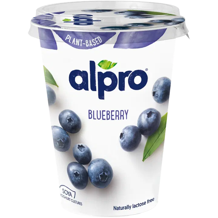 Alpro Hapatettu soijavalmiste, mustikka 500g