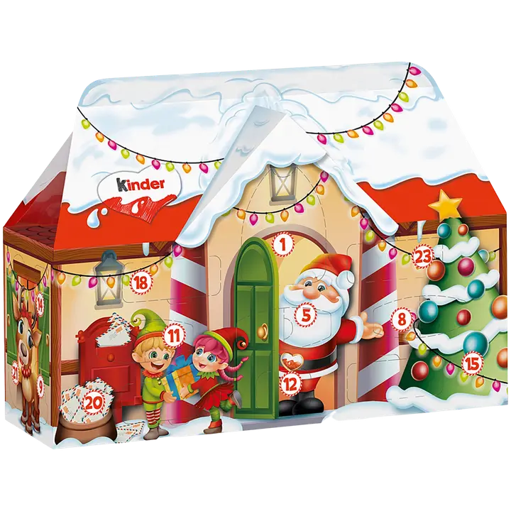 Kinder Calendar House Joulukalenteri sisältäen Kinder-suklaamakeisia 234g
