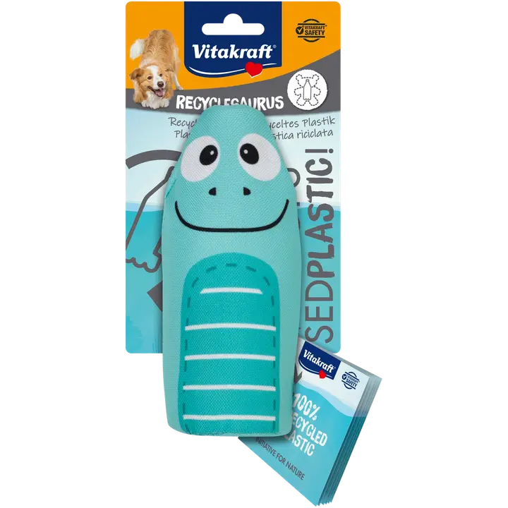 Vitakraft Dino Drago-saurus koiranlelu kierrätysmateriaalia 1kpl