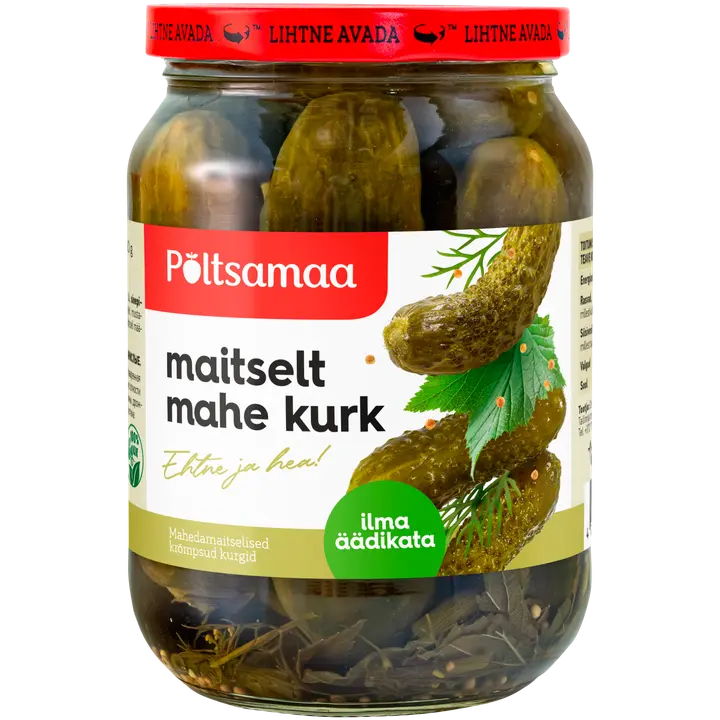 Põltsamaa maitselt mahe kurk 680/360 g