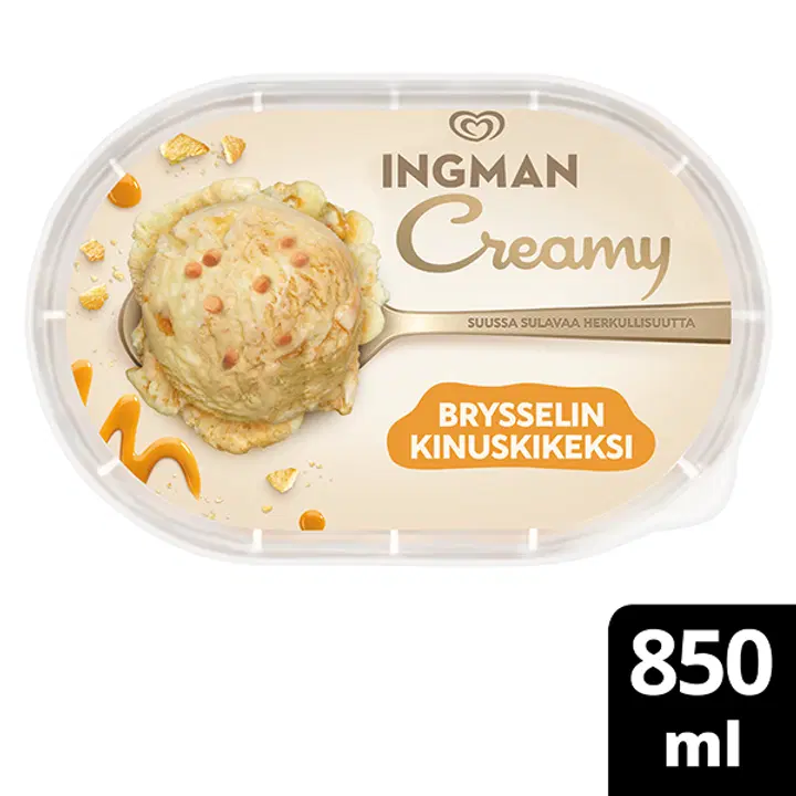 Ingman Creamy Brysselin Kinuskikeksi Glass  850ml/473g