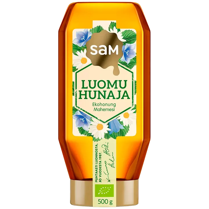 Hunajainen SAM Luomuhunaja 500g