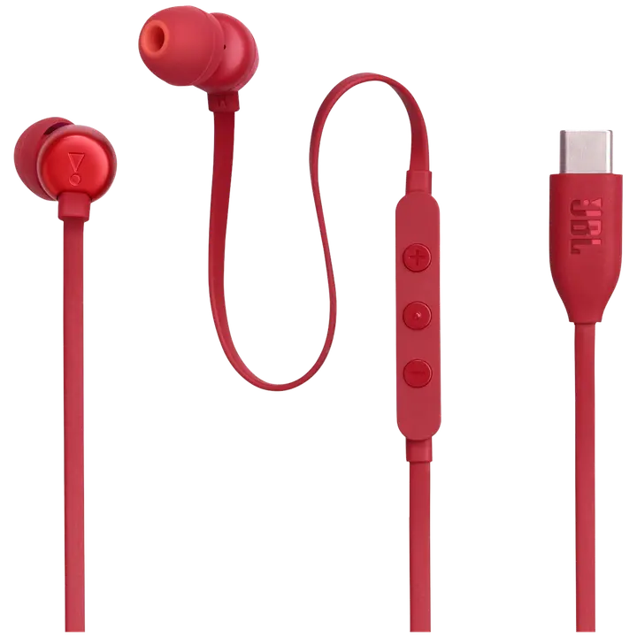 Nööpkõrvaklapid JBL Tune 310C punane