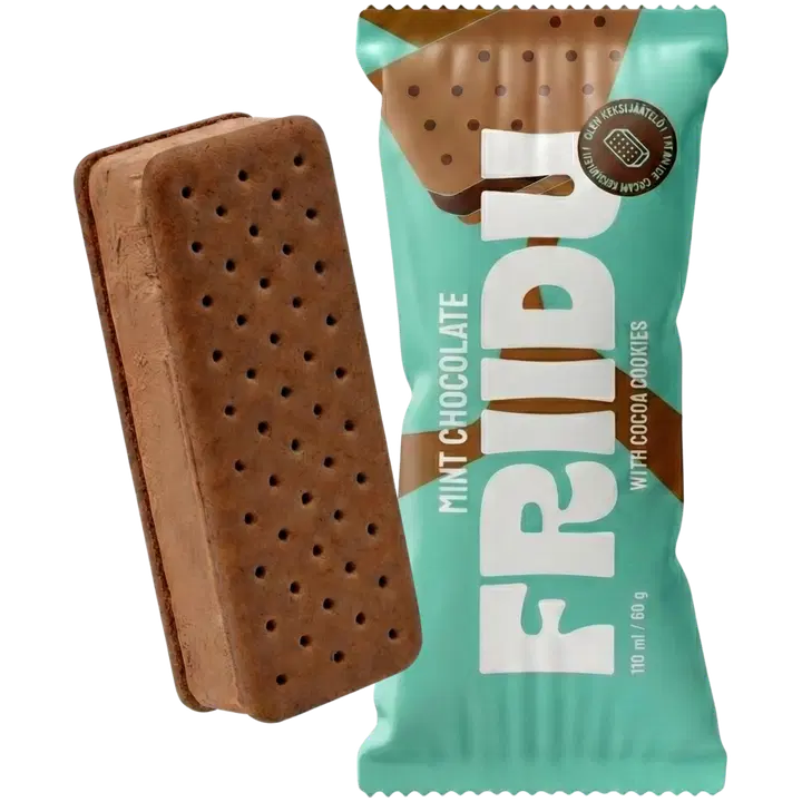 Friidu välipalajäätelö Mint Chocolate 110ml/60g