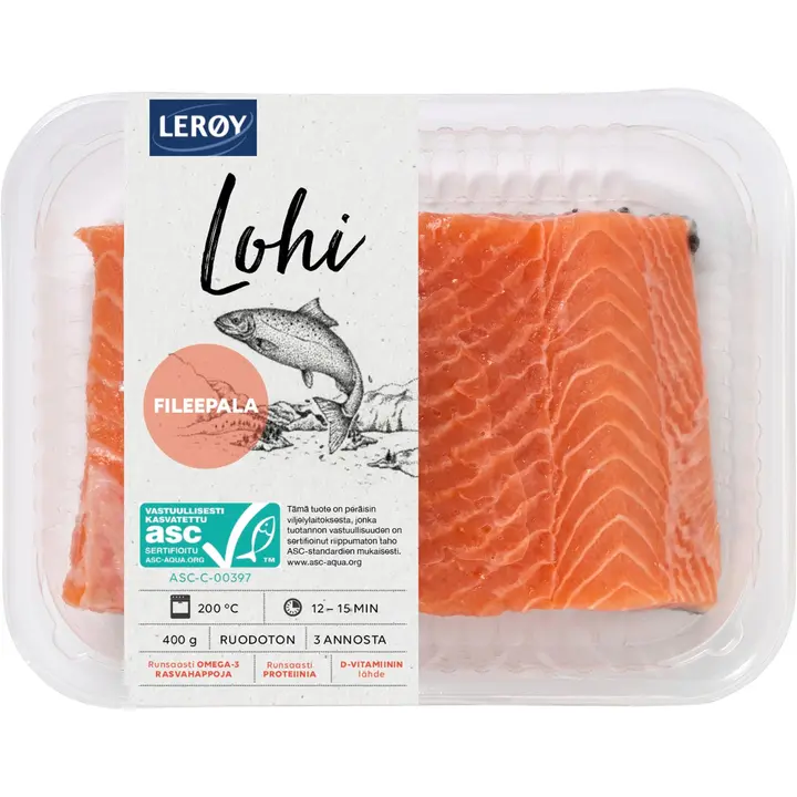 Lerøy 400g lohifileepala ASC