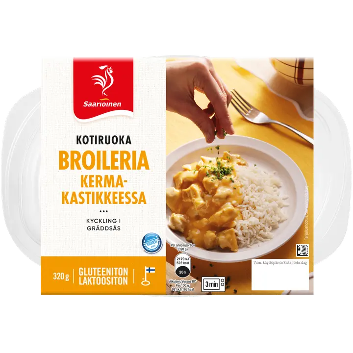 Saarioinen Broileria kermakastikkeessa 320g