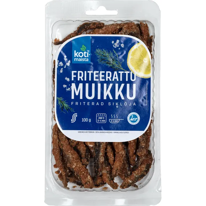 Kotimaista friteerattu muikku 100 g