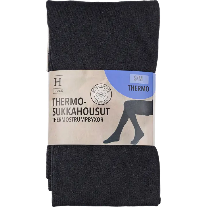 House naisten thermosukkahousut 214HAW2005 musta L/XL