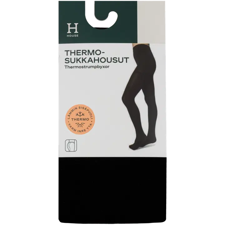 House naisten thermosukkahousut 214HAW2005 musta S/M