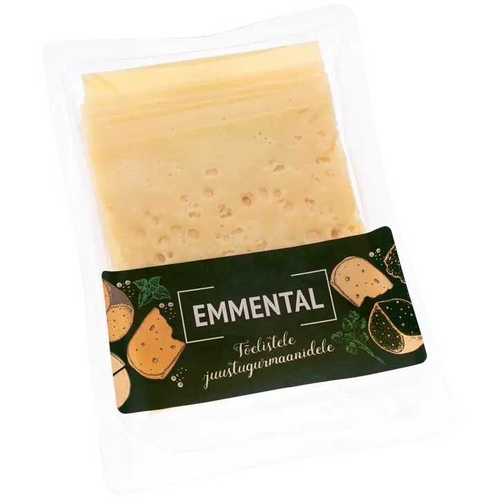 Piimameister Otto Emmental juust viilutatud, 150g