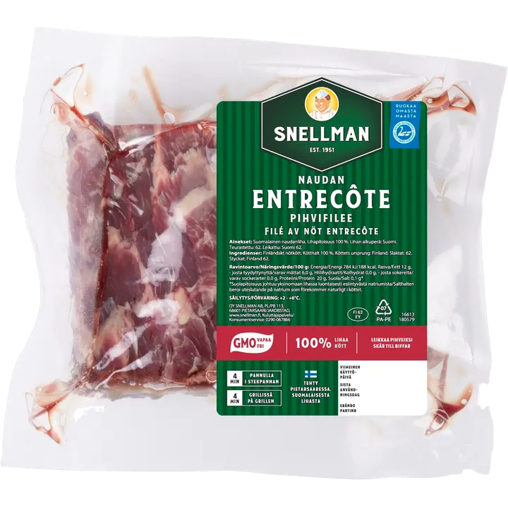 Snellman Naudan entrecoté pihvifilee n1kg