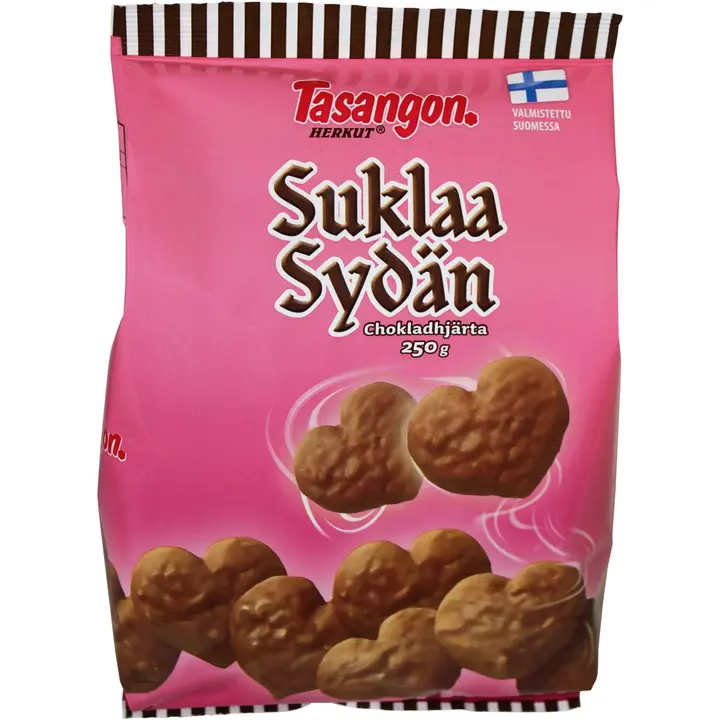 Tasangon herkut suklaasydän suklaa pikkuleipä 250g