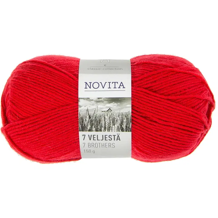 Novita 7 Veljestä 150g yleiskäyttölanka joulu 549