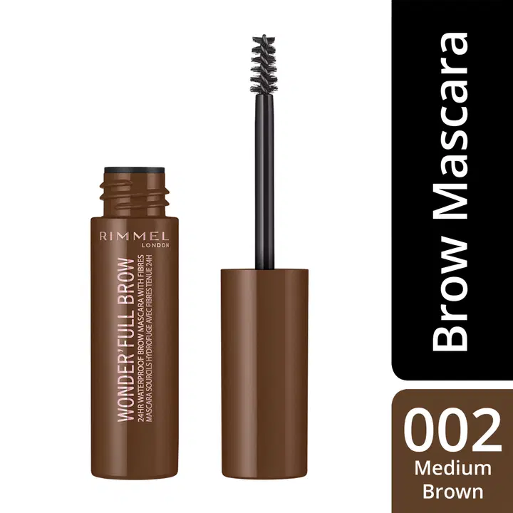Rimmel London Wonder'Full Brow -kulmamaskara 4,5 ml, 002 Medium