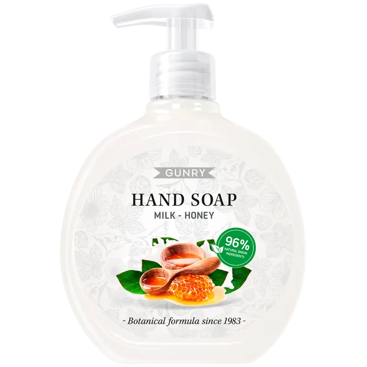 Gunry Orginal nestesaippua milk & honey 500 ml