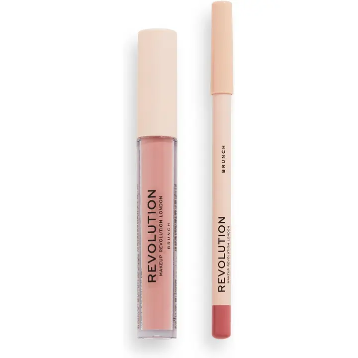Revolution huulevärv+pliiats duo brunch