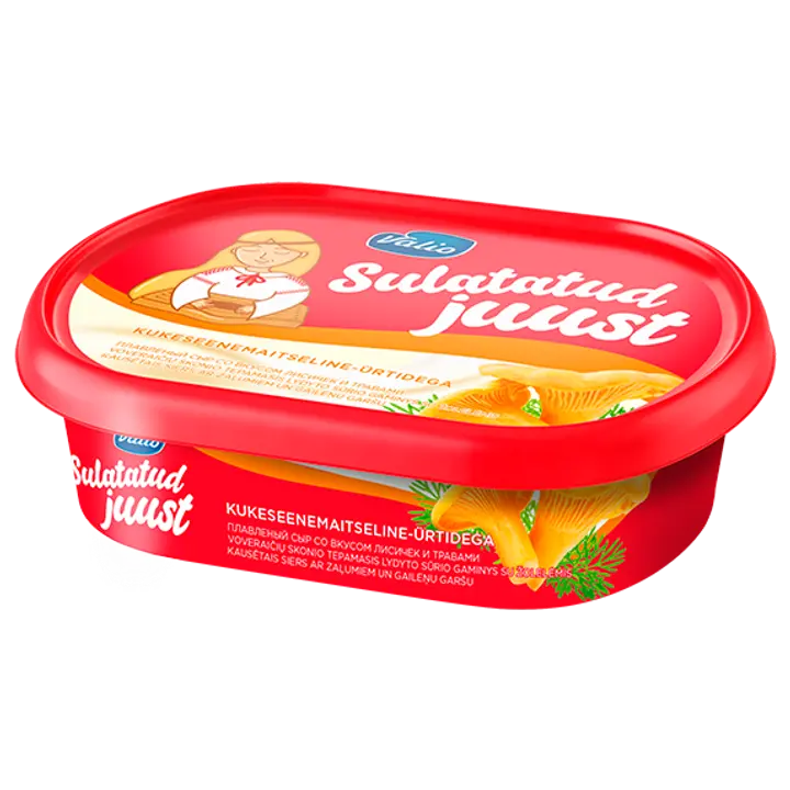 Valio sulatatud juust kukeseene-ürdimaitseline 185g