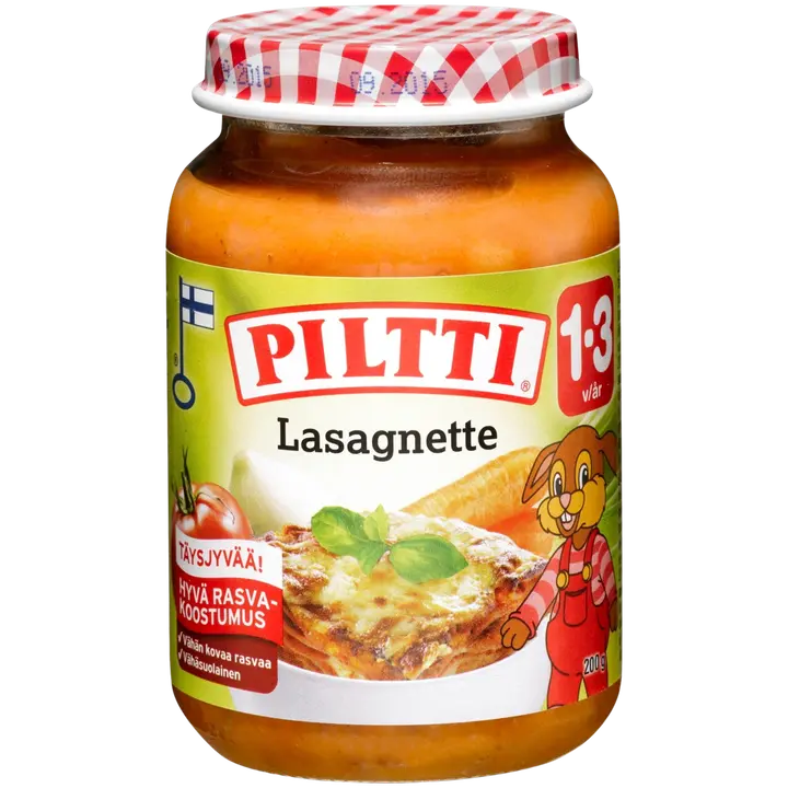 Piltti 190g Lasagnette lastenateria 1-3v