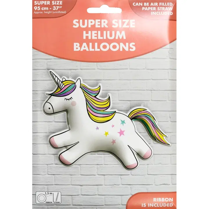 Foliopallo Jätti Unicorn 96cm
