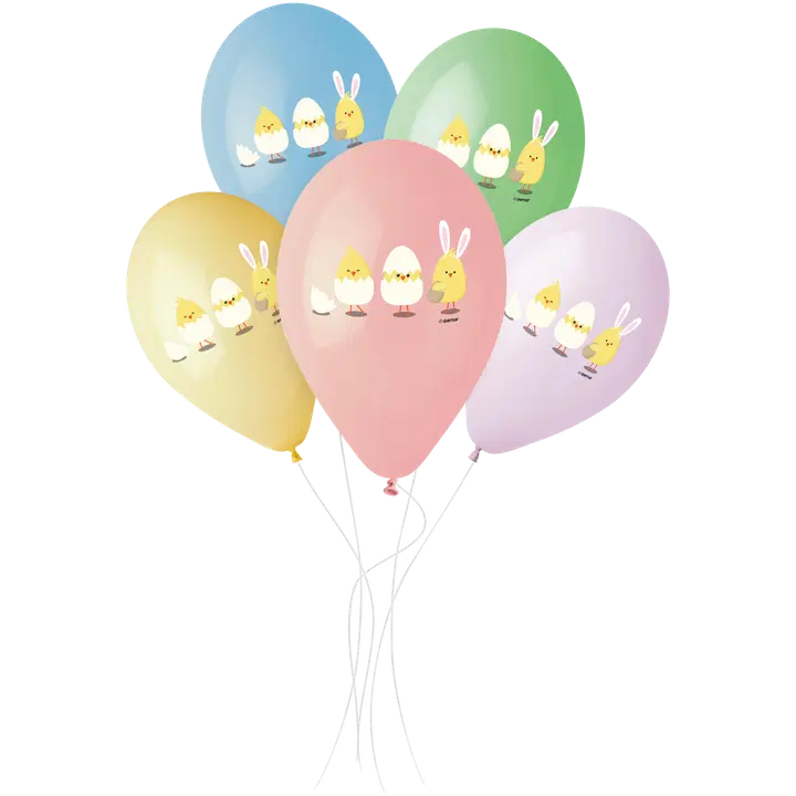 Õhupall tibu pastellvärvid 5 tk