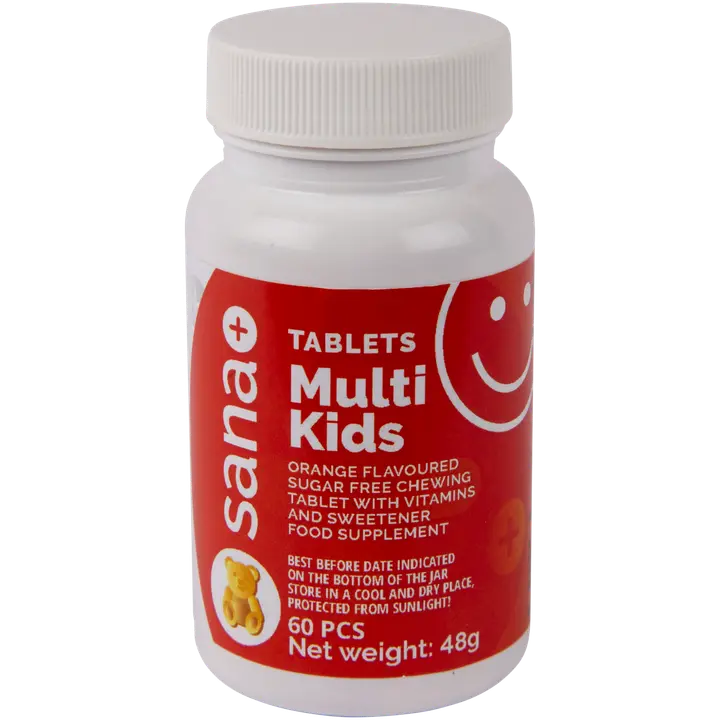 SANA+ MultiKids multivitamiin lastele 48g