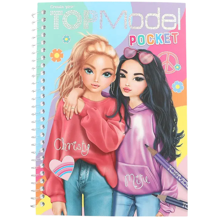 TOPModel taskuvärityskirja, Miju & Christy