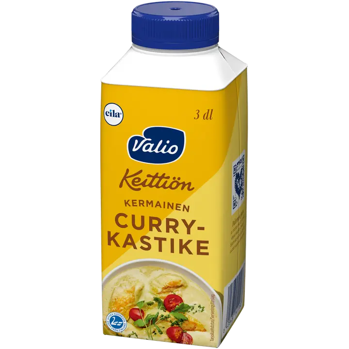 Valio Keittiön kermainen currykastike 3 dl laktoositon