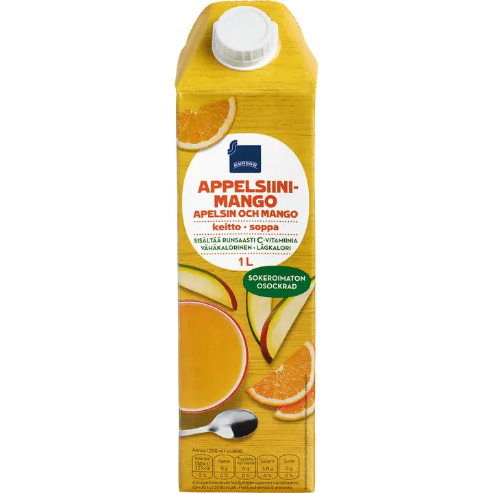 Rainbow apelsini-mangokissell, 1l