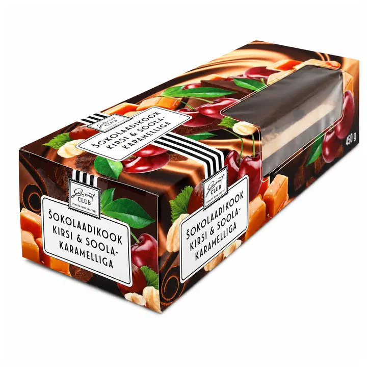 Gourmet Club Šokolaadikook Kirsi Ja Soolakaramelliga 450 g