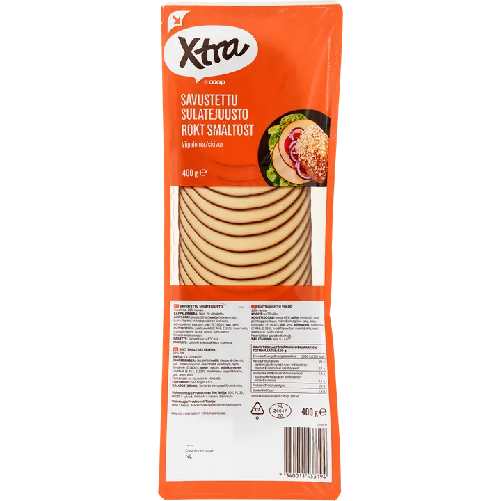 X-tra savusulatejuusto viipaleet 400g